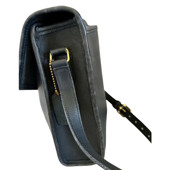 Coach Vintage Black Leather Scout Crossbody Bag - Picture 7 of 8